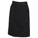 Dolce & Gabbana Knee-Length Pencil Skirt in Black Cotton