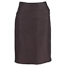 Bottega Veneta Knee-Length Pencil Skirt in Grey Cotton