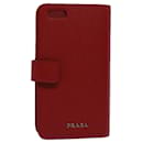 PRADA For iPhone 6 / 6S iPhone Case Safiano leather Red Auth am5276 - Prada