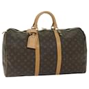 Louis Vuitton Monogram Keepall 50 Boston Bag M41426 LV Auth ki3858