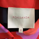 Roksanda nero / rosso / Camicetta in seta rosa a maniche lunghe