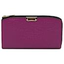 Burberry Purple Madison Leather Long Wallet