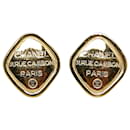 Chanel Gold 31 Rue Cambon Paris Clip-On Earrings