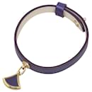 Bracelet en cuir violet Diva Bvlgari - Bulgari