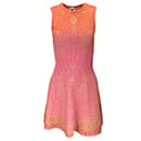 Missoni Red / pink / Gold Metallic Sleeveless Knit Dress