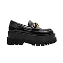Black Jeffrey Campbell Patent Platform Loafers Size 38