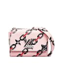 Pink Louis Vuitton Epi Flower Chain Twist MM Crossbody Bag