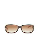 Óculos de sol quadrados marrom Dior