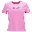 T-shirt da donna con logo in jersey di cotone - Tommy Hilfiger