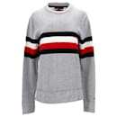 Suéter masculino com listras de algodão - Tommy Hilfiger