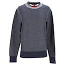 Suéter masculino de algodão estruturado em dois tons - Tommy Hilfiger