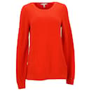 Tommy Hilfiger Damen-Pullover mit normaler Passform aus orangefarbener Baumwolle