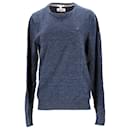 Tommy Hilfiger Denim Sweat-shirt pour homme en coton bleu foncé