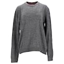 Tommy Hilfiger Herren-Sweatshirt mit Rundhalsausschnitt aus grauer Baumwolle