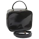 GUCCI Bamboo Vanity Kosmetiktasche Lackleder Schwarz 000 3270 Auth yk9625 - Gucci