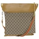GUCCI GG Canvas Sherry Line Shoulder Bag Beige Red Brown Auth hk957 - Gucci