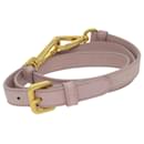 PRADA Adjustable Shoulder Strap Leather 37.8""-41.7"" Pink Auth 59268 - Prada