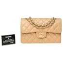 Sac Chanel Timeless/Classic in Beige Leather - 101616