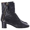 Chloe Side Zip 50mm Ankle Boots in Black Leather - Chloé