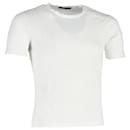 Versace Plain Crewneck T-Shirt in White Cotton