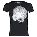 Camiseta con gráfico de fuegos artificiales de Christian Dior en algodón negro