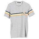 Dolce & Gabbana Ski Badge T-Shirt in Grey Cotton