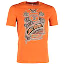 Louis Vuitton Graphic Print T-Shirt in Orange Cotton