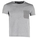 Alexander McQueen T-shirt à poche tête de mort en coton gris - Alexander Mcqueen