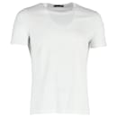 Versace Logo Crewneck T-Shirt in White Cotton