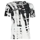 Dolce & Gabbana Camiseta com gola redonda com estampa gráfica em algodão preto e branco