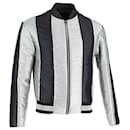Balenciaga Panelled Bomber Jacket in Multicolor Polyester