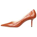 Brown snake print pointed toe heels - size EU 41 - Jimmy Choo