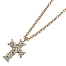 [LuxUness] 18k Gold Diamond Cross Pendant Necklace Metal Necklace in Excellent condition - & Other Stories