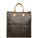 Louis Vuitton Monogram Sac Plat Canvas Tote Bag M51140 en bon état