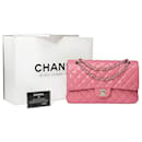 Sac Chanel Timeless/Clássico em couro rosa - 101622