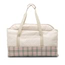 Cream Burberry House Check Baby Changing Bag