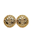 Goldene Chanel CC-Ohrclips