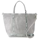 Cabas S Shopper Bag - Vanessa Bruno - Linen - Grey