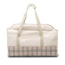 Burberry Nova Check Carry Baby Mat Bag Sac de voyage en coton LHF350144B en état moyen