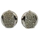 Dior Silver Rhinestone Clip-On Earrings