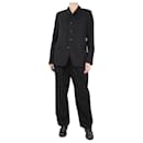 Black suit set - size UK 10 - Autre Marque
