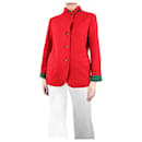 Red boucle jacket - size UK 8 - Autre Marque