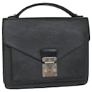 Louis Vuitton Epi Monceau 28 Bolsa de mão preta M52122 Autenticação de LV 60660