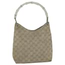 Borsa a tracolla GUCCI in tela di bambù GG Grigia 001 2058 3007 Auth yk9522 - Gucci