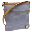 BALLY Shoulder Bag Canvas Light Blue Auth bs10471 - Bally
