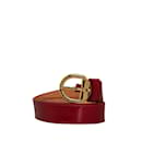 Cinturón Vernis rojo con monograma de Louis Vuitton