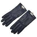 Blue Hermes Soya Cadena Gloves - Hermès