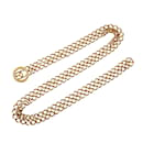 Cinturón de eslabones de cadena CC Chanel dorado