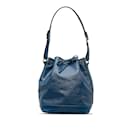 Blue Louis Vuitton Epi Noe GM Bucket Bag
