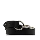 Black Fendi Leather Belt IT 36